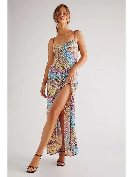 Free People Dresses & Skirts - Free People Kaleidoscope Dreams Midi Dress in Original Combo size Medium